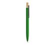 Stylo en aluminium recyclé et RPET à encre bleue Dokumental® couleur vert foncé
