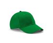 Casquette 6 panneaux en coton recyclé, boucle métal 280 g/m² couleur vert