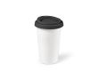 Mug isotherme en céramique à emporter avec couvercle 290 ml couleur noir