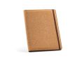 Conférencier A4 en liège à élastique et pochette tablette couleur naturel
