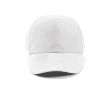 Casquette 6 panneaux en RPET 110 g/m² à velcro ajustable couleur blanc