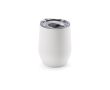 Gobelet isotherme en inox recyclé à clapet ouvrant 310 ml couleur blanc