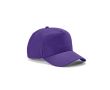 Casquette 5 panneaux en coton recyclé à boucle 280 g/m² couleur violet