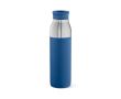 Gourde en acier inoxydable recyclé convertible en mug 720 ml couleur bleu