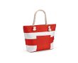 Sac isotherme 15L en RPET à anses en coton recyclé couleur rouge
