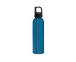 Gourde en aluminium recyclé à bouchon mousqueton 660 ml couleur bleu
