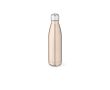 Gourde isotherme en acier inoxydable recyclé brillant 1 L couleur champagne