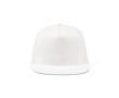 Casquette visière plate, coton recyclé, clip arrière 180g/m² couleur blanc