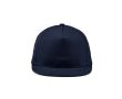 Casquette visière plate, coton recyclé, clip arrière 180g/m² couleur bleu