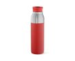 Gourde en acier inoxydable recyclé convertible en mug 720 ml couleur rouge