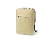 Sac à dos pour PC 15,6\" en cuir synthétique à dos rembourré couleur beige