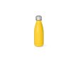 Gourde en acier inoxydable recyclé à finition mate 400 ml couleur jaune foncé