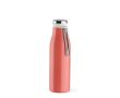 Gourde en acier inoxydable recyclé à fonction thermos 470 ml couleur saumon