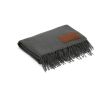 Couverture RPET extra douce à patch personnalisable 180 g/m² couleur gris foncé