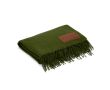 Couverture RPET extra douce à patch personnalisable 180 g/m² couleur vert militaire