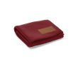 Couverture durable en RPET à écusson personnalisable 180g/m² couleur bordeaux
