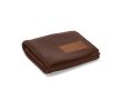 Couverture durable en RPET à écusson personnalisable 180g/m² couleur marron foncé