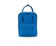 Sac à dos en coton recyclé à anses et poche frontale 450g/m² couleur bleu