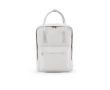 Sac à dos en coton recyclé à anses et poche frontale 450g/m² couleur blanc