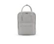 Sac à dos en coton recyclé à anses et poche frontale 450g/m² couleur gris clair