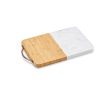 Planche à découper en bambou et marbre à anse supérieure couleur naturel
