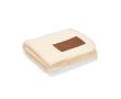 Couverture durable en RPET à écusson personnalisable 180g/m² couleur beige