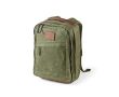 Sac à dos en coton recyclé à revêtement en cire 230 g/m² couleur vert militaire