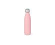 Gourde en acier inoxydable recyclé à bouchon étanche 500 ml couleur rose