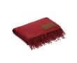 Couverture RPET extra douce à patch personnalisable 180 g/m² couleur bordeaux