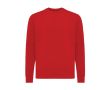 Sweat unisexe en coton recyclé, coupe ajustée, 280 g/m², Iqoniq couleur rouge