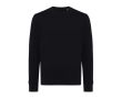 Sweat unisexe en coton recyclé, coupe ajustée, 280 g/m², Iqoniq couleur noir