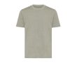 T-shirt unisexe en coton recyclé, slim fit, 160 g/m², Iqoniq couleur vert chiné