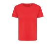 T-shirt pour femme en coton recyclé, slim fit, 160 g/m², Iqoniq couleur rouge