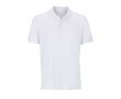 Polo unisexe en 100% coton bio avec 2 boutons SOL'S Pegase 210 g/m² couleur blanc