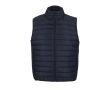 Gilet sans manche en duvet avec poches latérales SOL'S Stream 280 g/m² couleur bleu marine