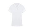Polo femme blanc 100% coton avec 2 boutons assortis 220 g/m² couleur blanc