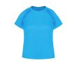 T-shirt technique femme 100% polyester respirant 135 g/m² couleur bleu ciel