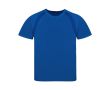 T-shirt technique enfant 100% polyester respirant 135 g/m² couleur bleu