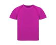 T-shirt technique enfant 100% polyester respirant 135 g/m² couleur fuchsia