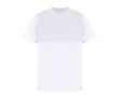 T-shirt technique 100% polyester avec double ton 140 g/m² couleur blanc