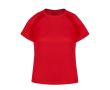 T-shirt technique femme 100% polyester respirant 135 g/m² couleur rouge