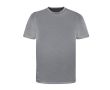 T-shirt technique 100% polyester microperforé 135 g/m² couleur gris