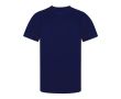 T-shirt technique unisexe 100% polyester motif rayé 135 g/m² couleur bleu marine