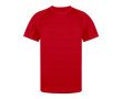 T-shirt technique unisexe 100% polyester motif rayé 135 g/m² couleur rouge