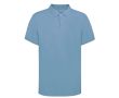 Polo unisexe 100% coton Ring Spun avec 2 boutons 220 g/m² couleur bleu ciel