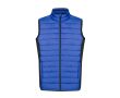 Gilet softshell et polyester avec détails noirs sur le côté couleur bleu
