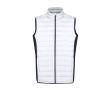 Gilet softshell et polyester avec détails noirs sur le côté couleur blanc