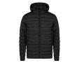 Veste 100% RPET imperméable avec capuche réglable couleur noir
