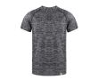 T-shirt technique respirant en RPET avec effet délavé couleur noir
