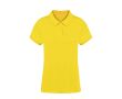 Polo femme 100% coton Ring Spun avec 2 boutons 220 g/m² couleur jaune